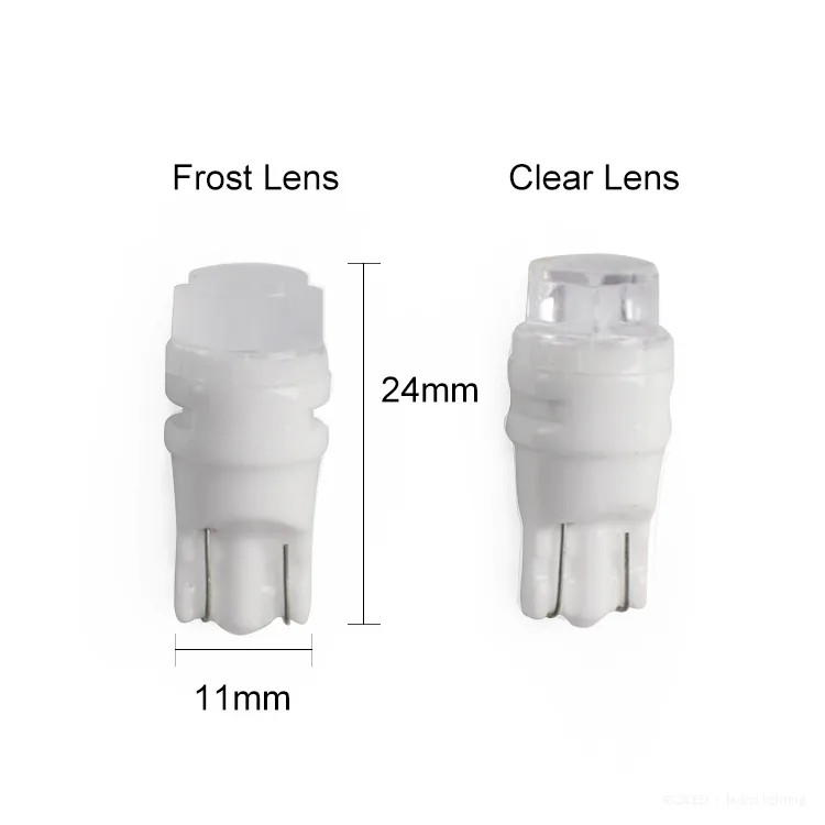RCJLED T10 Ceramic Clear-Lens LED Bulb