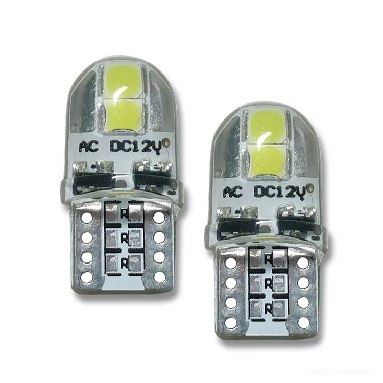 RCJLED T10 3030 4-SMD Silicone LED Bulb