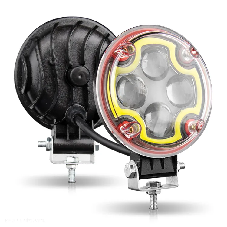 RCJLED 12W Round Halo LED Work Light