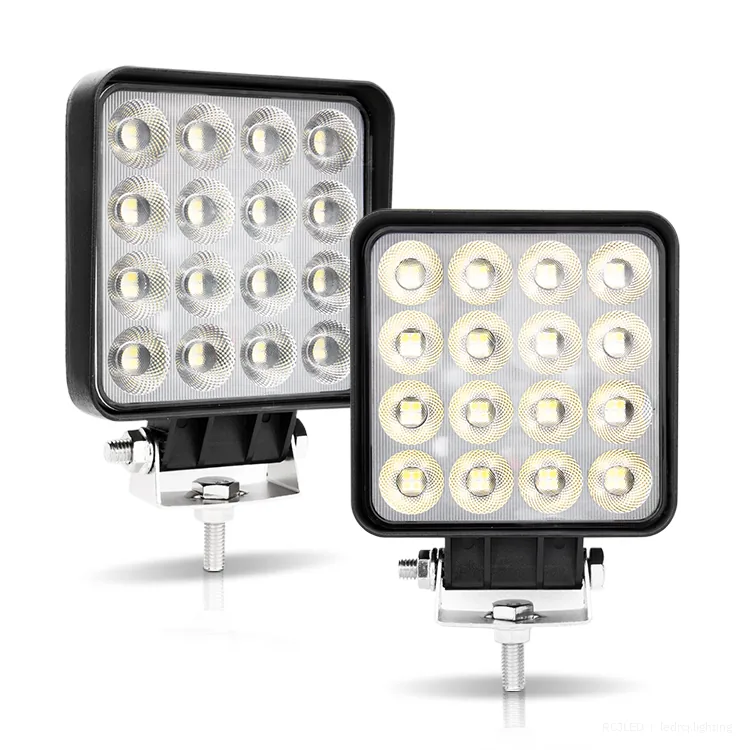 RCJLED 192W Square 16-Reflector LED Work Light
