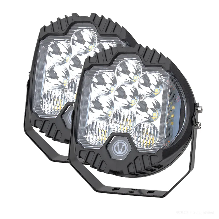 RCJLED 50W/90W Round LED Work Light with DRL