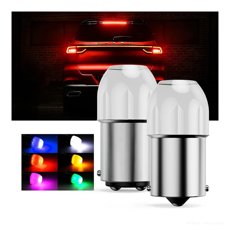 RCJLED 1156/1157 3030 9-SMD Frosted LED Signal Bulb