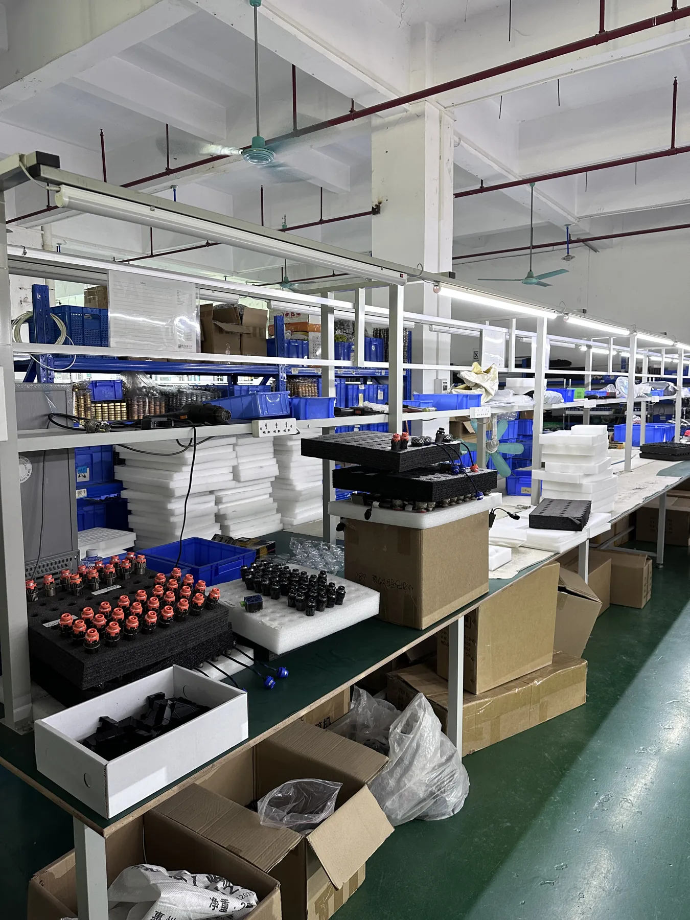 Automotive lighting components arranged for assembly at RCJLED