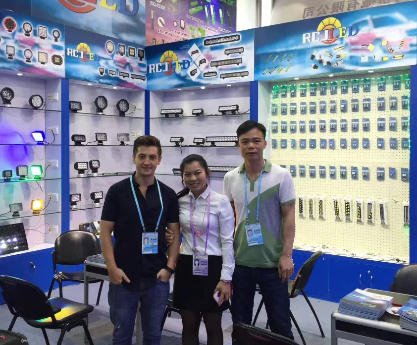 RCJLED team at the April 2017 Canton Fair