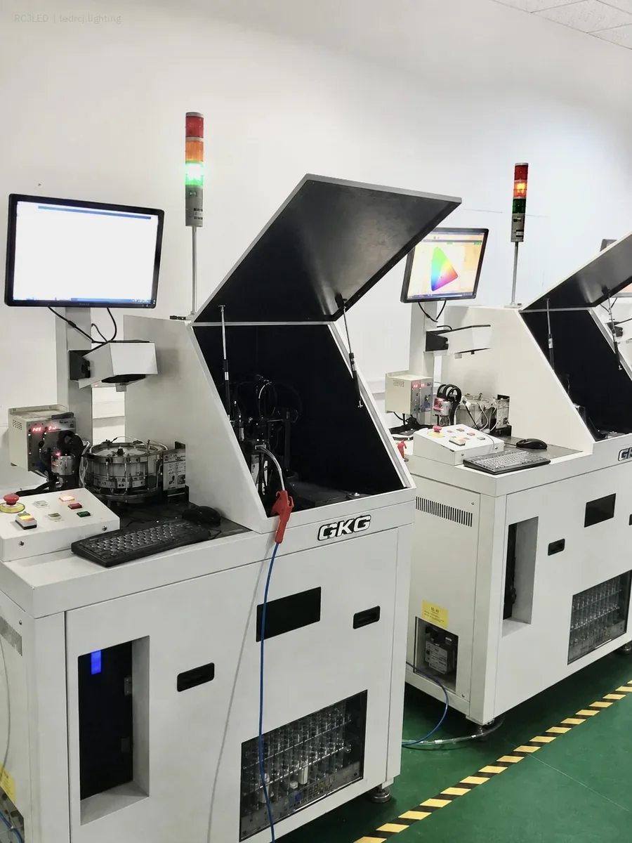 RCJLED equipment used in LED manufacturing and inspection