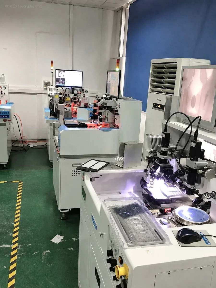 RCJLED production equipment and optical workstations