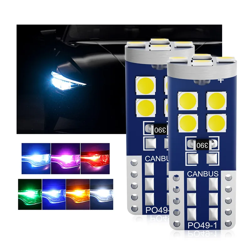 RCJLED T10 3030 12-SMD Canbus LED Bulb