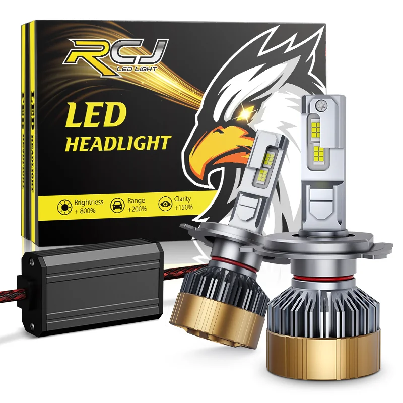 RCJLED 6000K H1/9012 Aluminium LED Headlight