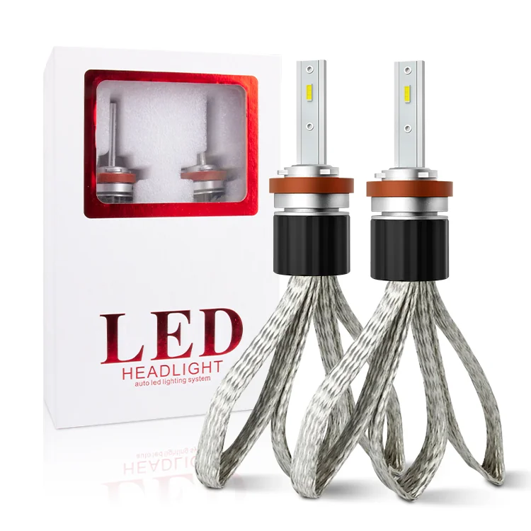 RCJLED T8 60W Fanless H4 LED Headlight