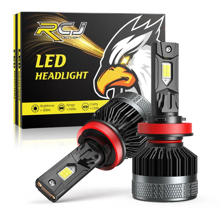 RCJLED 120W H11/9012 Aluminium LED Headlight