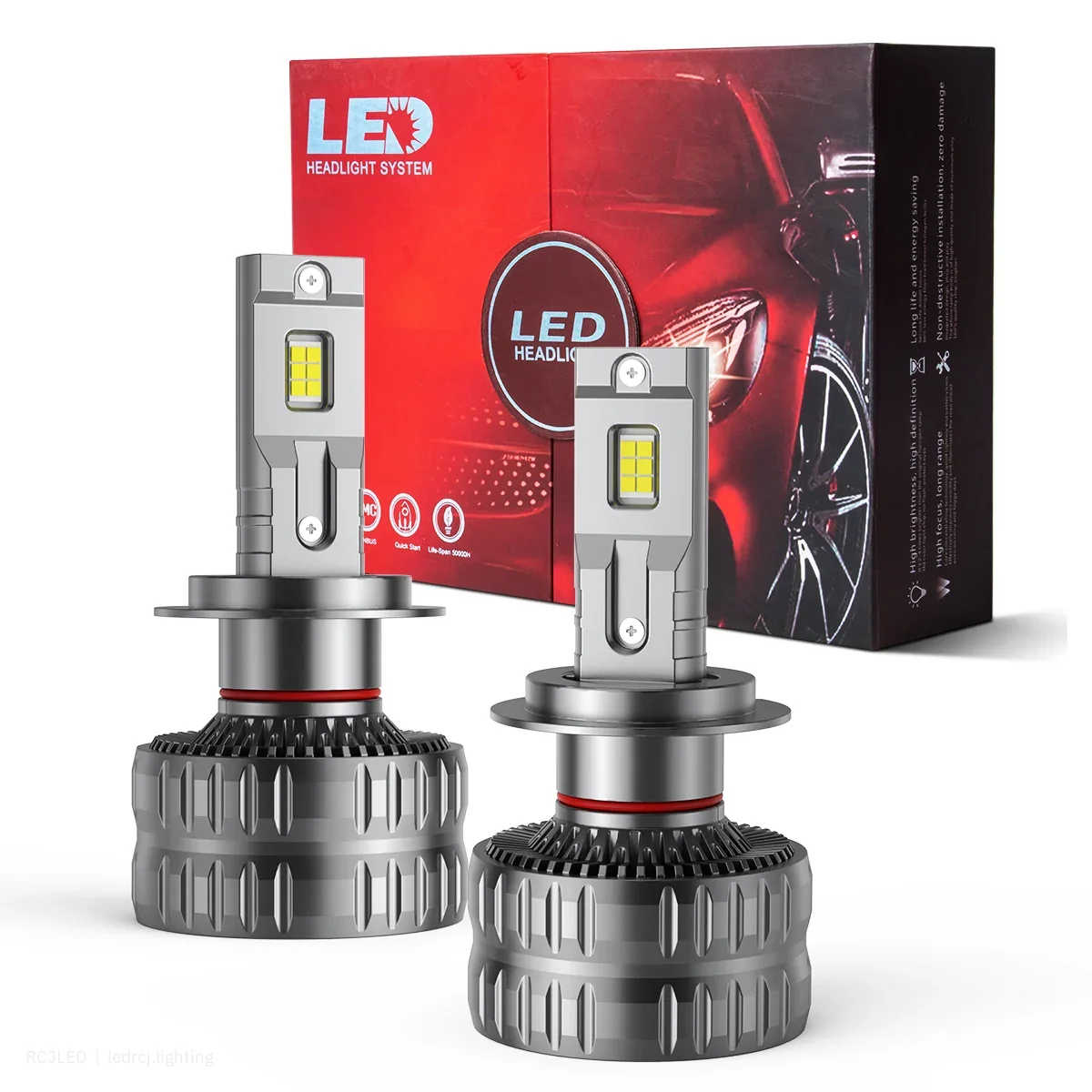 RCJLED 120W H4/H7/H11 LED Headlight