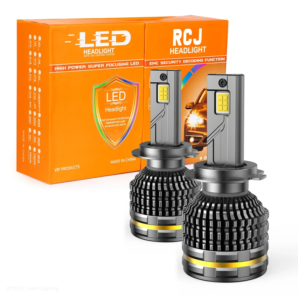RCJLED R15 150W H1/H13 LED Headlight