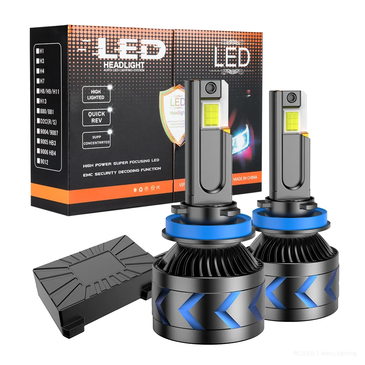 RCJLED L21 150W H4 LED Headlight