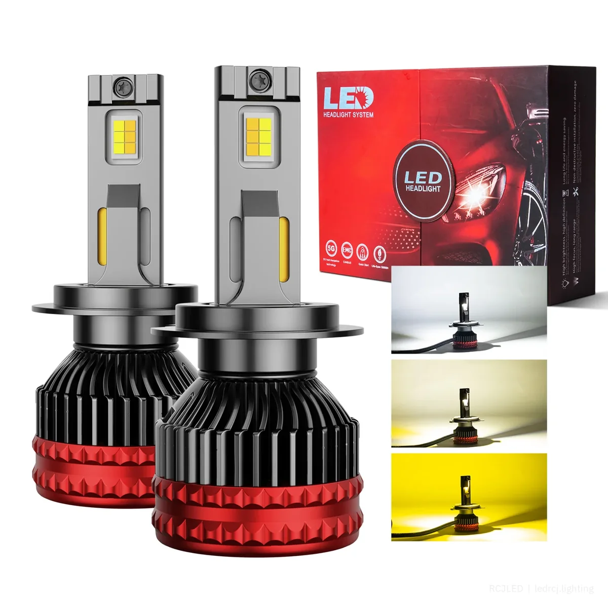 RCJLED L16S 65W H4 LED Headlight