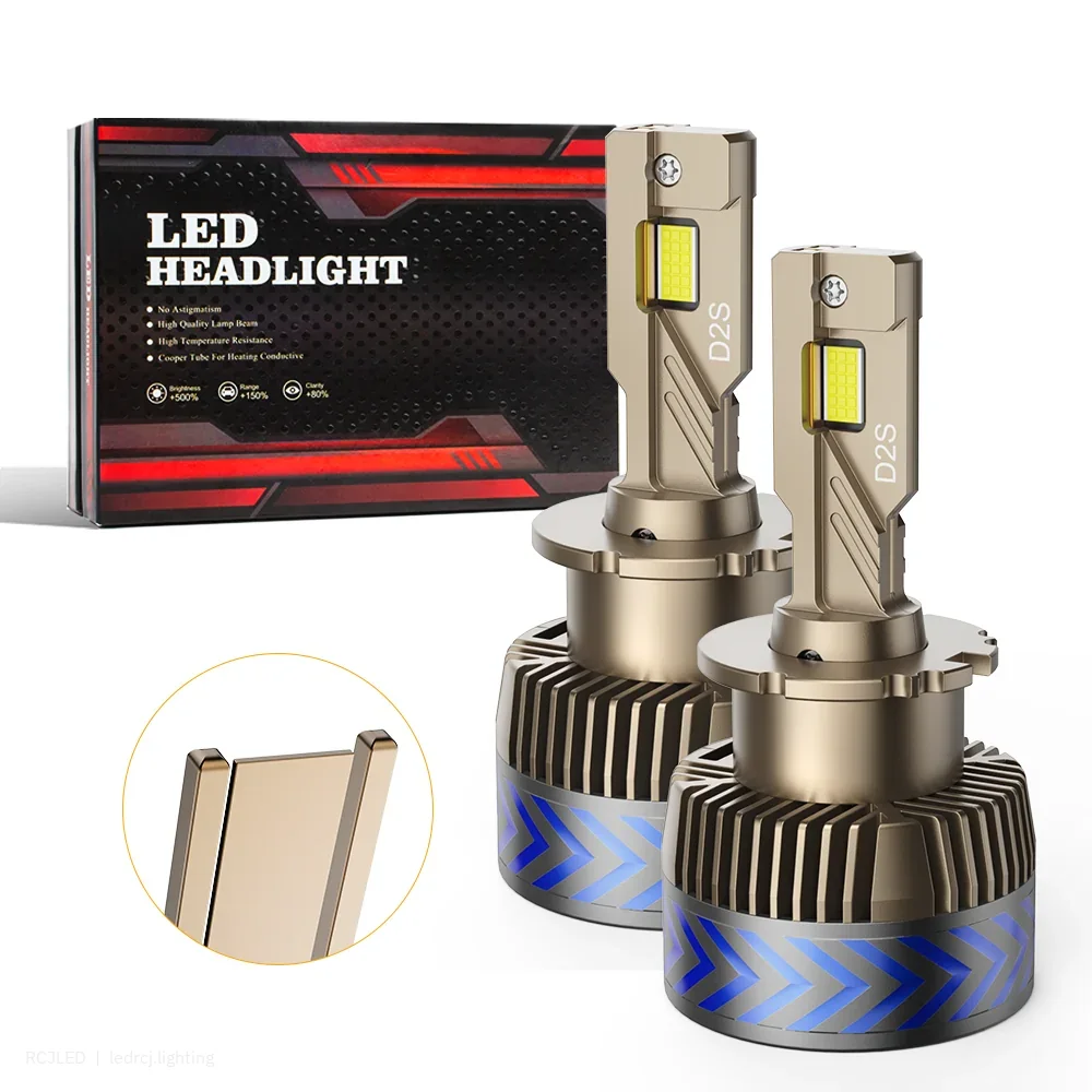 RCJLED D60 60W Dual-Copper-Tube LED Headlight