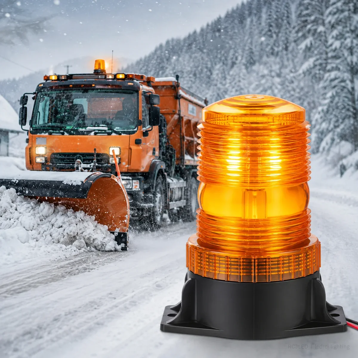 Magnetic LED strobe beacon for vehicle warning and fleet lighting