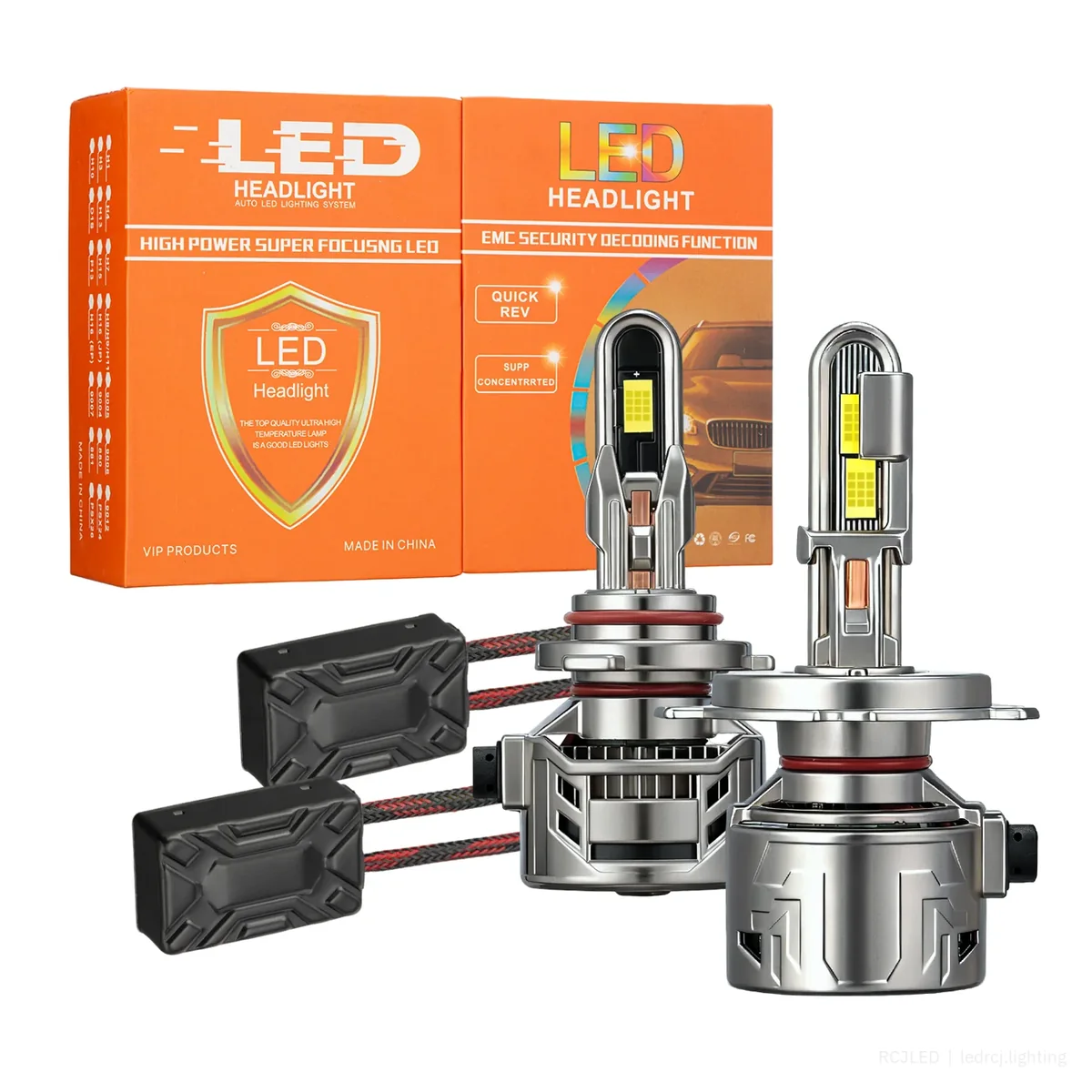 RCJLED 100W H1 Fanless LED Headlight